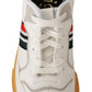 Chic White Low Top Leather Sneakers