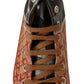 Multicolor High Top Leather Sneakers