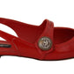 Ravishing Red Patent Leather Slingback Flats