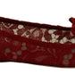 Ravishing Red Crystal Buckle Ballet Flats