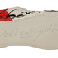 Elegant Portofino Leather Sneakers - Chic White and Red