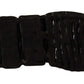 Chic Black Sorrento Elastic Logo Sneakers