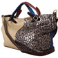 Chic Multicolor Leather Shoulder Tote Bag