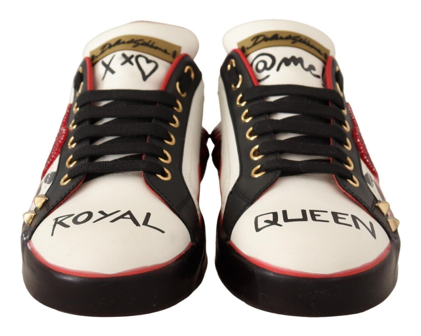 Elegant Multicolor Leather Low Top Sneakers