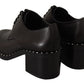 Studded Oxford Elegance Leather Heels