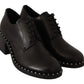 Studded Oxford Elegance Leather Heels