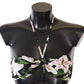 Exquisite Floral Print Bikini Top