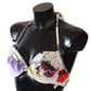 Floral Elegance Elastic Bikini Top