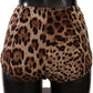 High Waist Leopard Print Bikini Bottom