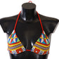 Multicolor Carretto Print Bikini Top