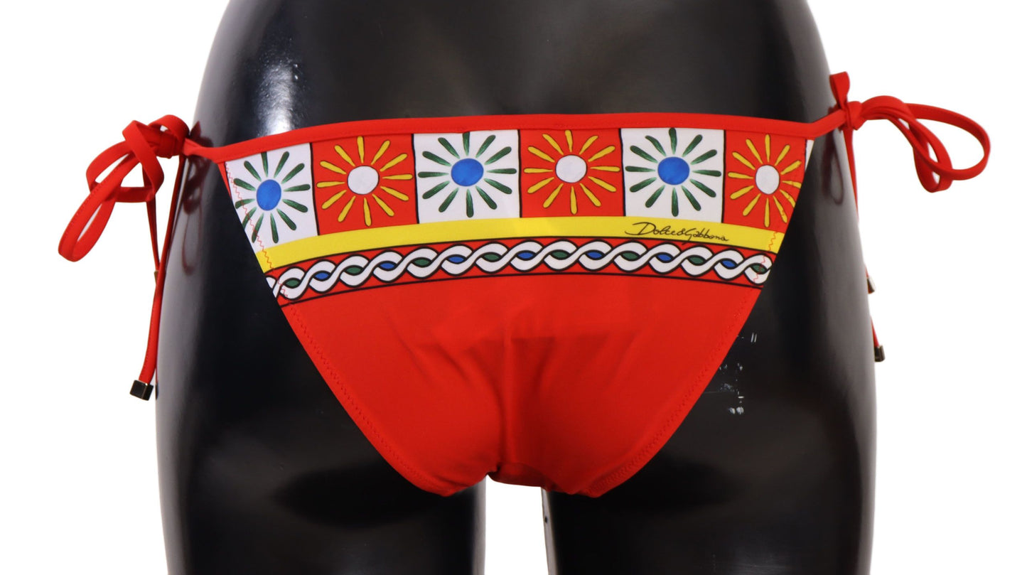 Chic Carretto Print Bikini Bottoms