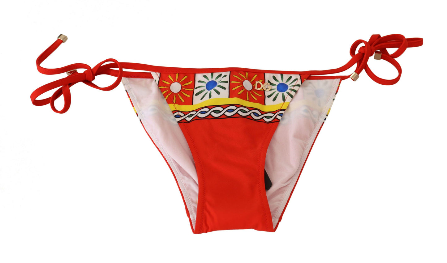 Chic Carretto Print Bikini Bottoms