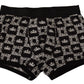 Elegant Black Boxer Briefs with Logo Waistband