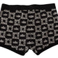Elegant Black Boxer Briefs with Logo Waistband