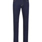 Elegant Slim Fit Handcrafted Jeans with Red Accents