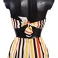 Chic Striped Bandeau & Shorts Set