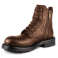 Elegant Men's Calfskin Ankle Boots With Side Zip