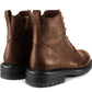 Elegant Men's Calfskin Ankle Boots With Side Zip