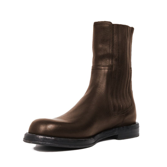 Brown Calfskin Men Boot