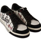 Elegant Graffiti Embroidered Low Top Sneakers