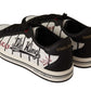 Elegant Graffiti Embroidered Low Top Sneakers