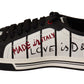 Elegant Graffiti Embroidered Low Top Sneakers