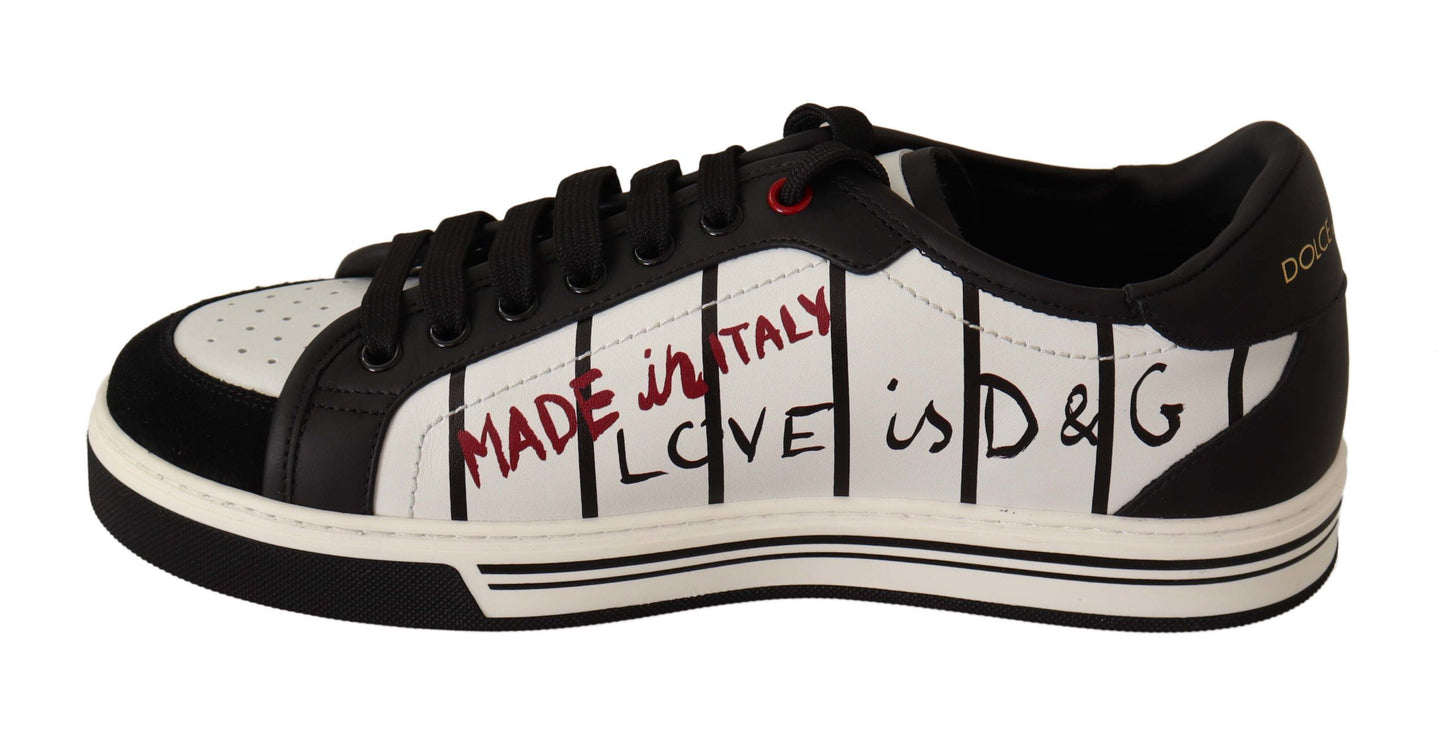 Elegant Graffiti Embroidered Low Top Sneakers