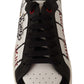 Elegant Graffiti Embroidered Low Top Sneakers