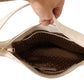 Chic Off White Leather Shoulder Bag