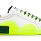 Elegant White Calfskin Men's Sneakers