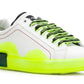 Elegant White Calfskin Men's Sneakers