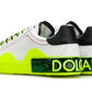 Elegant White Calfskin Men's Sneakers