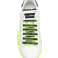 Elegant White Calfskin Men's Sneakers