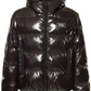 Black Nylon Men Bomber Jacket