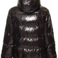 Black Nylon Men Bomber Jacket