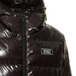 Black Nylon Men Bomber Jacket