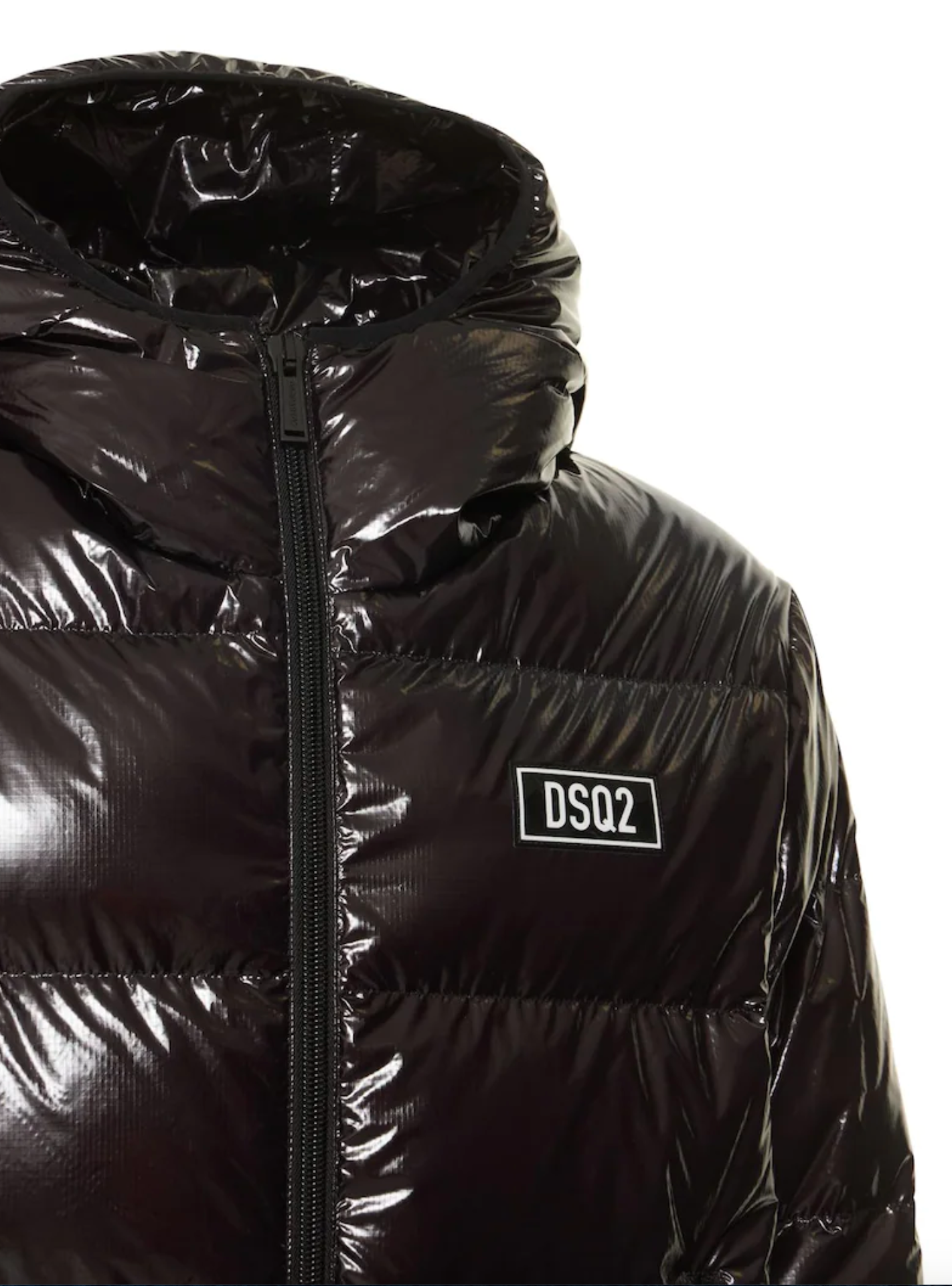 Black Nylon Men Bomber Jacket