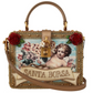 Opulent Gold and Bordeaux Box Shoulder Bag
