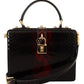 Stunning Gold Detail Black Bordeaux Box Bag