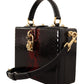 Stunning Gold Detail Black Bordeaux Box Bag