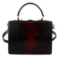 Stunning Gold Detail Black Bordeaux Box Bag