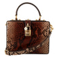 Exotic Python Leather Shoulder Box Bag