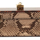 Exotic Python Leather Shoulder Box Bag