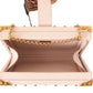 Elegant Pink Python Leather Clutch