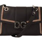 Elegant Black Leather Amore Shoulder Bag