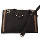 Elegant Black Leather Amore Shoulder Bag