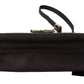 Elegant Black Leather Amore Shoulder Bag
