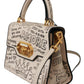 Elegant Beige Leather Welcome Bag with Gold Detailing