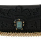 Elegant Black Leather Shoulder Messenger Bag