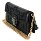 Elegant Black Leather Shoulder Messenger Bag